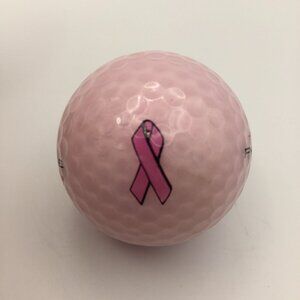 Pinnacle CLR 3 Soft Pink Golf Ball Breast Cancer Awareness Ribbon